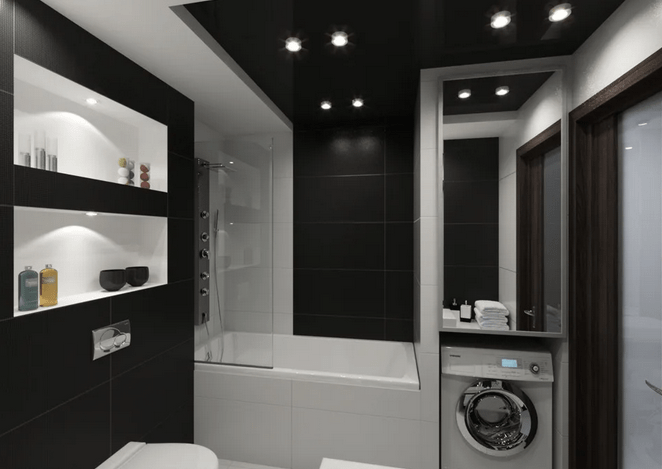 Дизайн ванной комнаты со стиральной машиной: выбор цвета, стиля и советы дизайнеров (60+ фото)