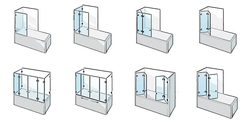 Ванная со стеклянной шторкой: особенности, виды и советы по выбору