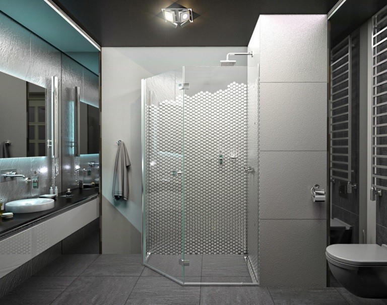 Дизайн ванной комнаты с душевой кабиной: нюансы и советы дизайнеров (60+ фото)