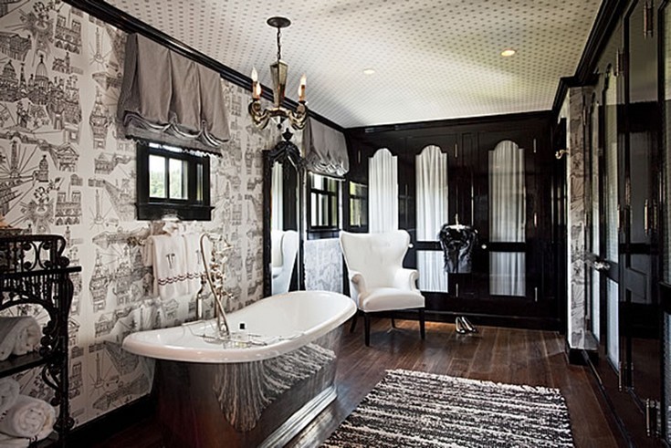 Черно-белый дизайн ванной комнаты: особенности дизайна и фото интерьера